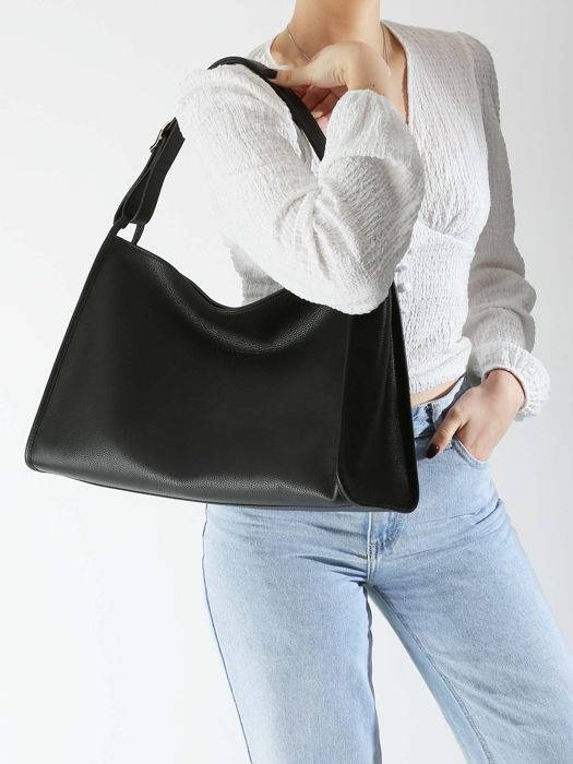 Longchamp Le foulonné Schoudertas Zwart